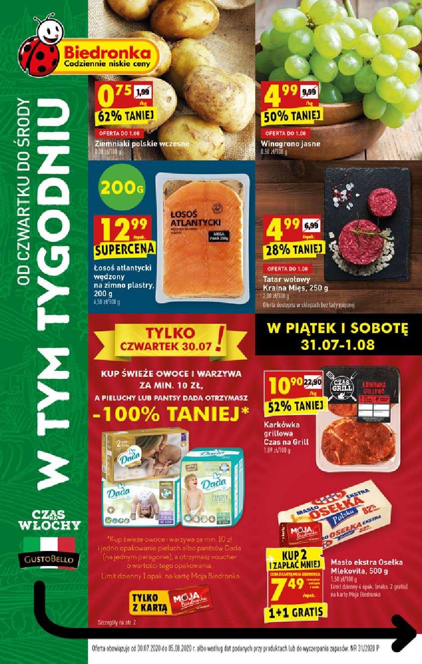Gazetka promocyjna Biedronka str. 1