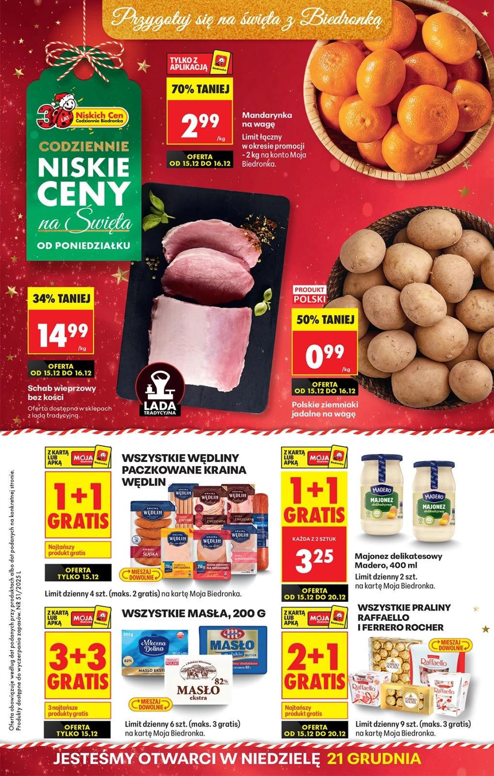 Gazetka promocyjna Biedronka str. 1