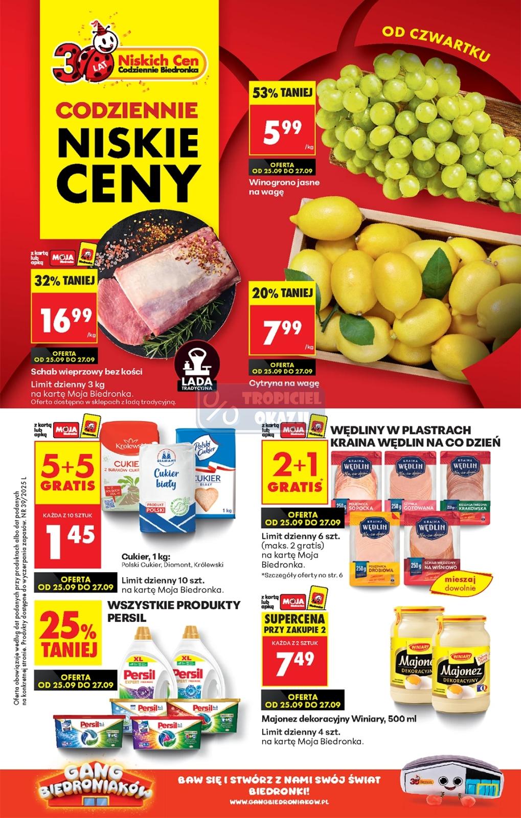 Gazetka promocyjna Biedronka str. 1