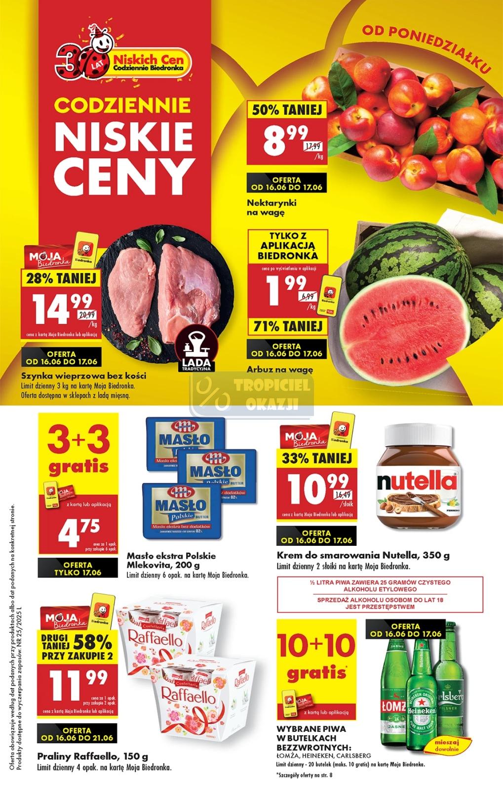 Gazetka promocyjna Biedronka str. 1