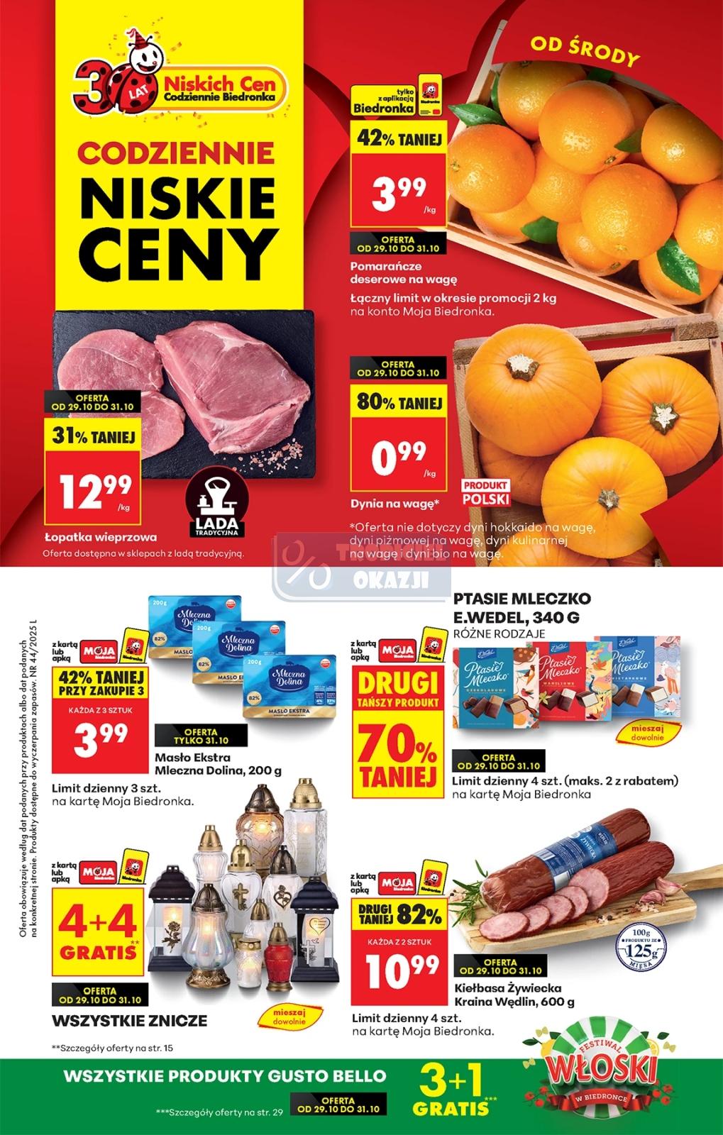 Gazetka promocyjna Biedronka str. 1