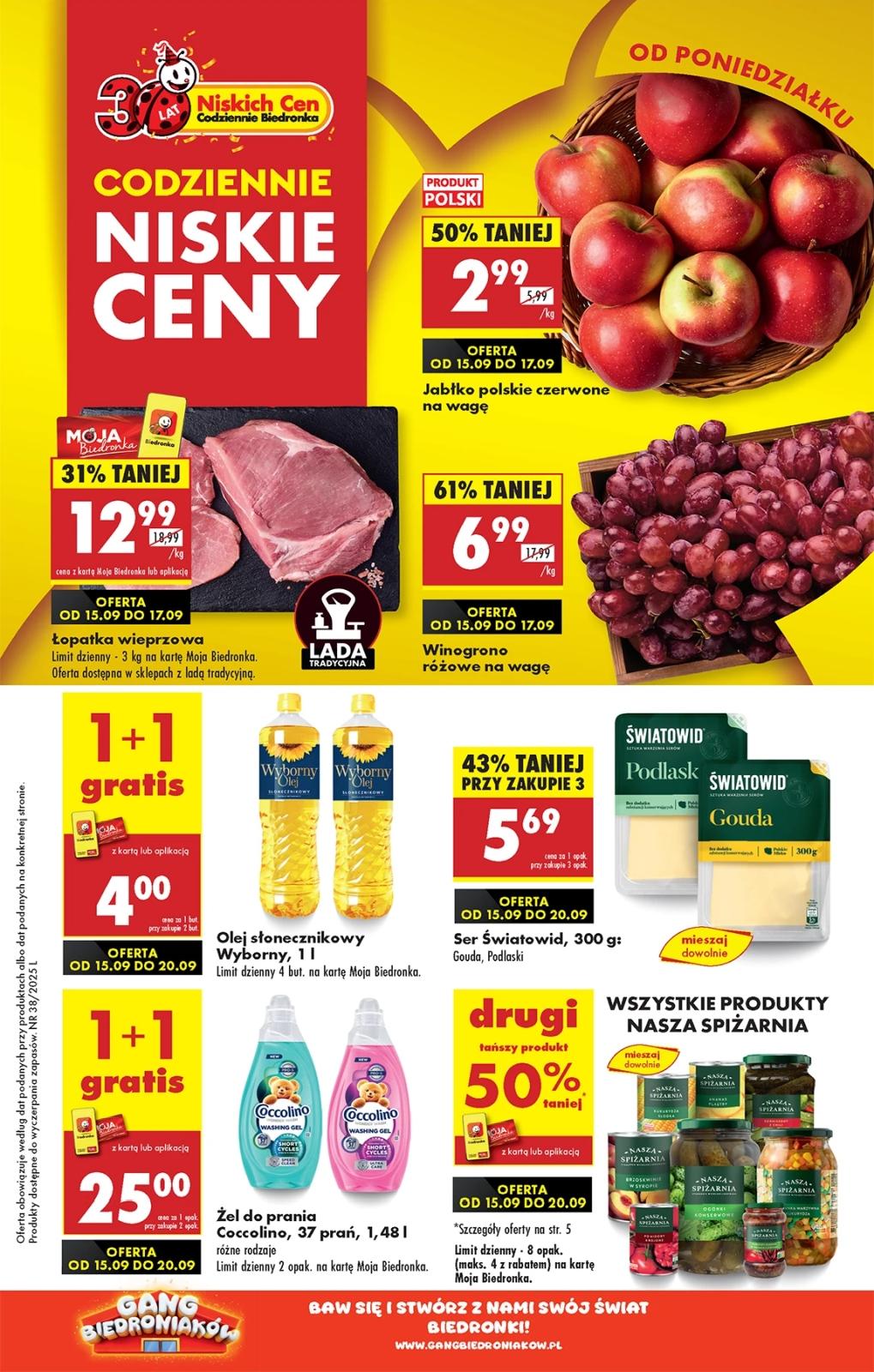 Gazetka promocyjna Biedronka str. 1