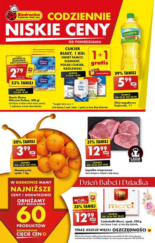 Gazetka promocyjna Biedronka str. 1