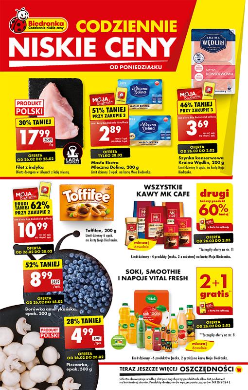 Gazetka promocyjna Biedronka str. 1