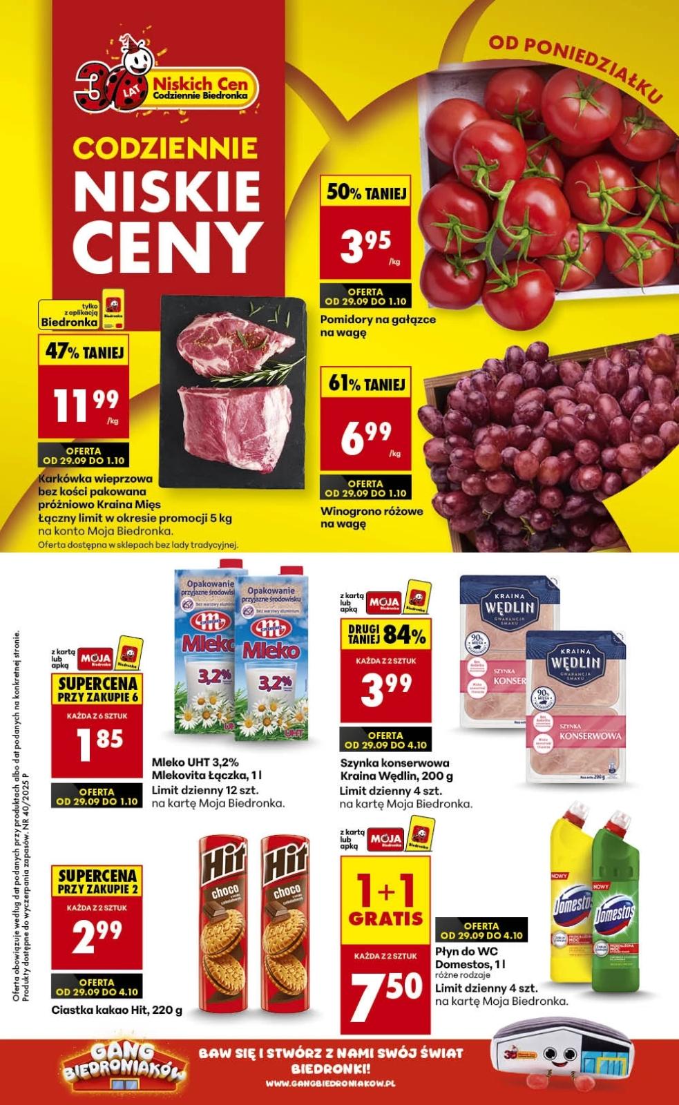 Gazetka promocyjna Biedronka str. 1