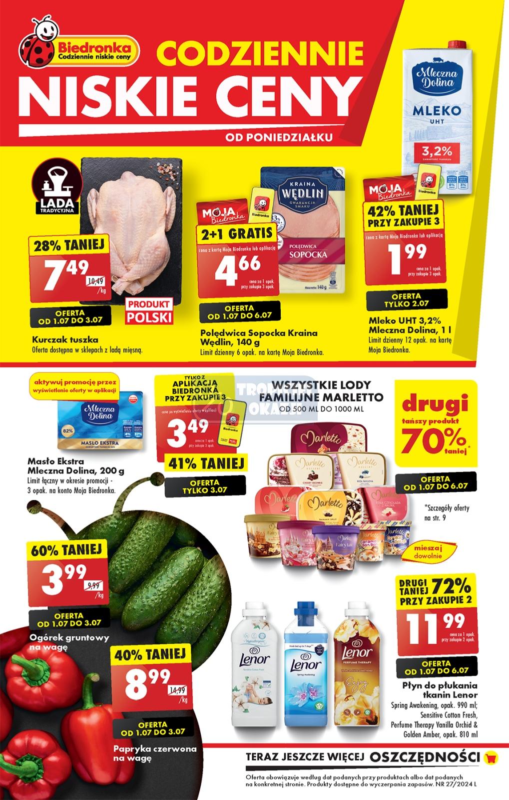 Gazetka promocyjna Biedronka str. 1