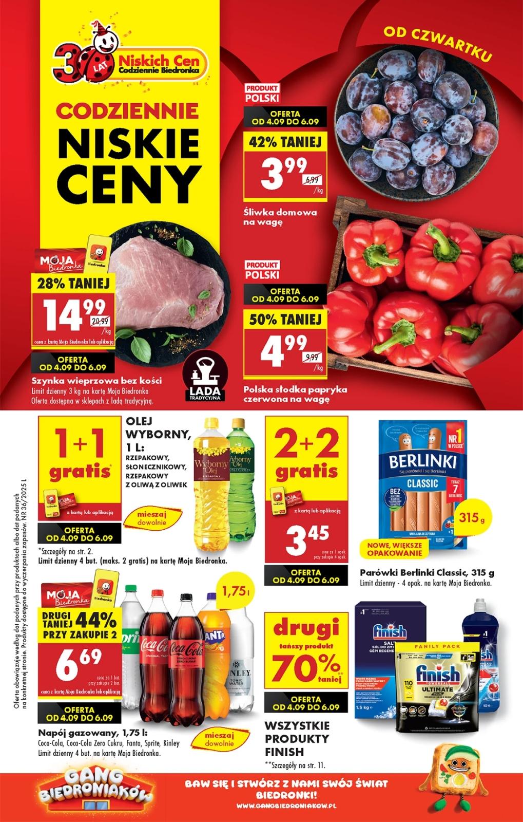 Gazetka promocyjna Biedronka str. 1