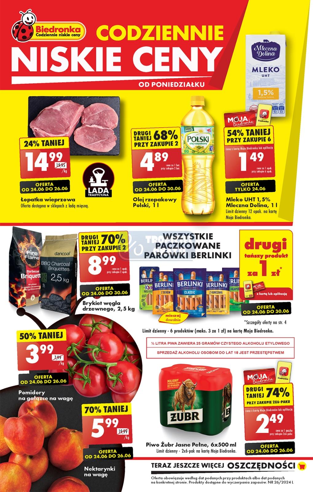 Gazetka promocyjna Biedronka str. 1