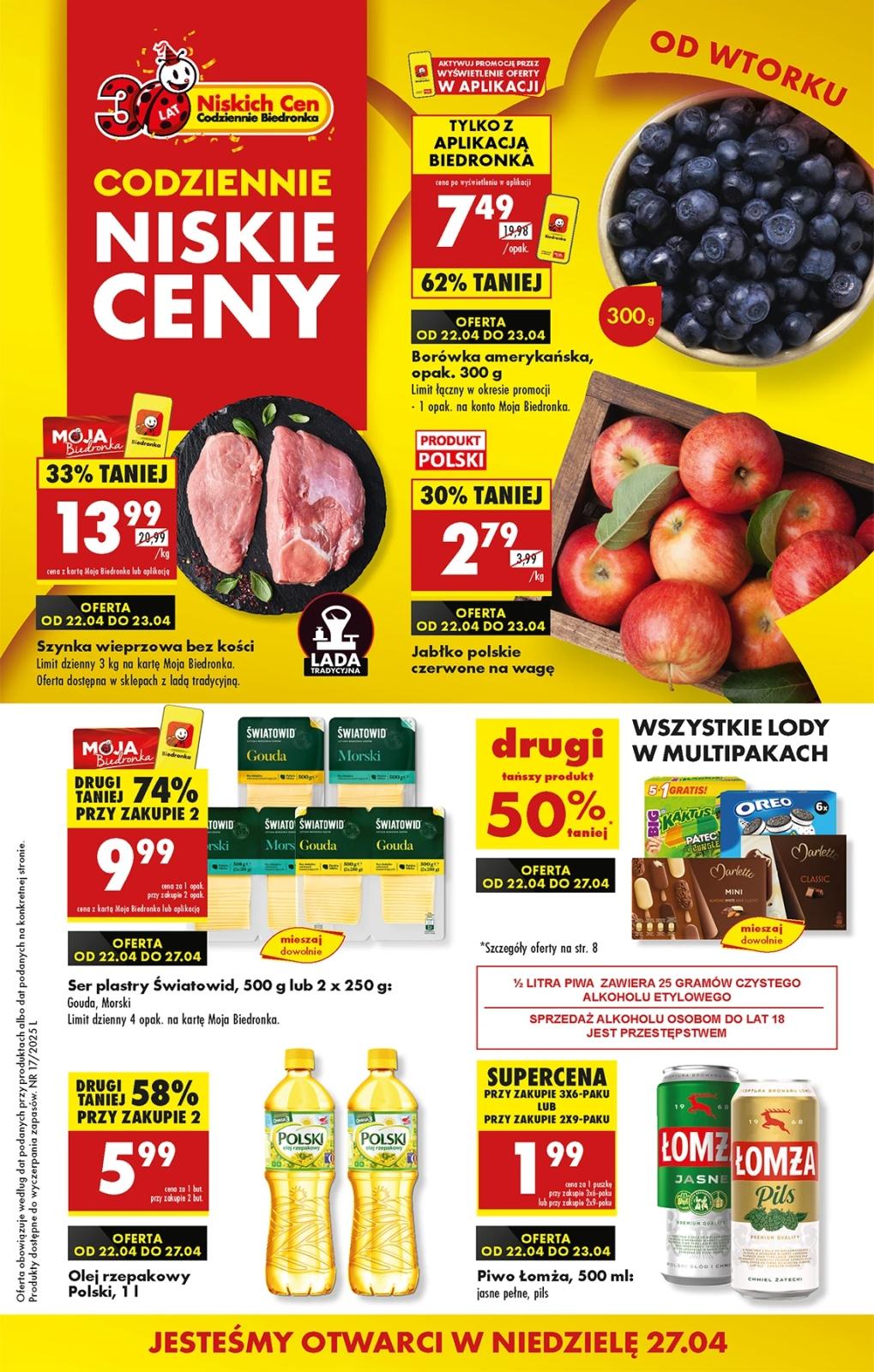 Gazetka promocyjna Biedronka str. 1