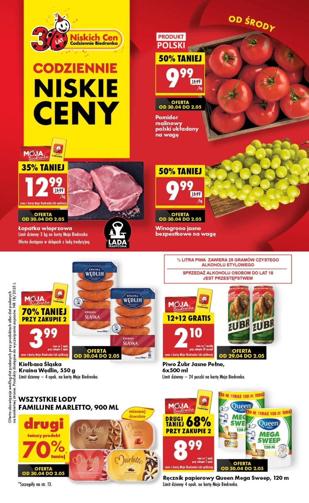 Gazetka promocyjna Biedronka str. 1