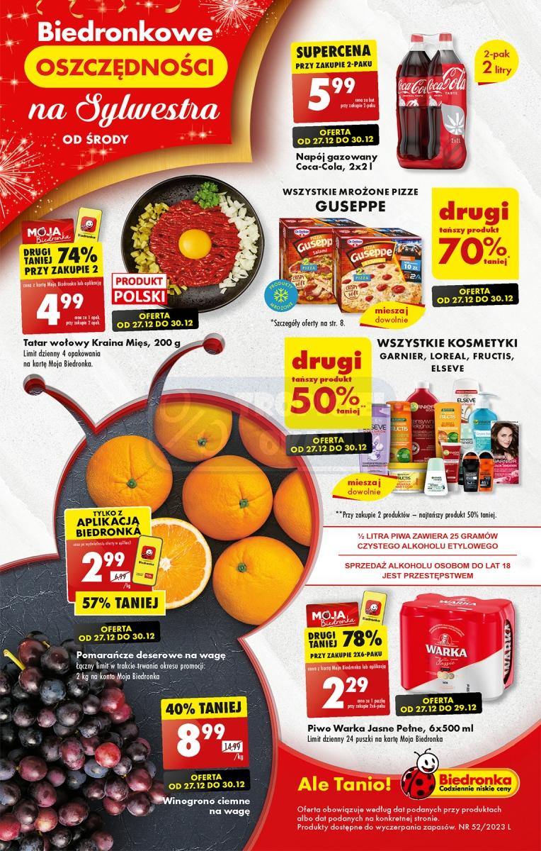 Gazetka promocyjna Biedronka str. 1