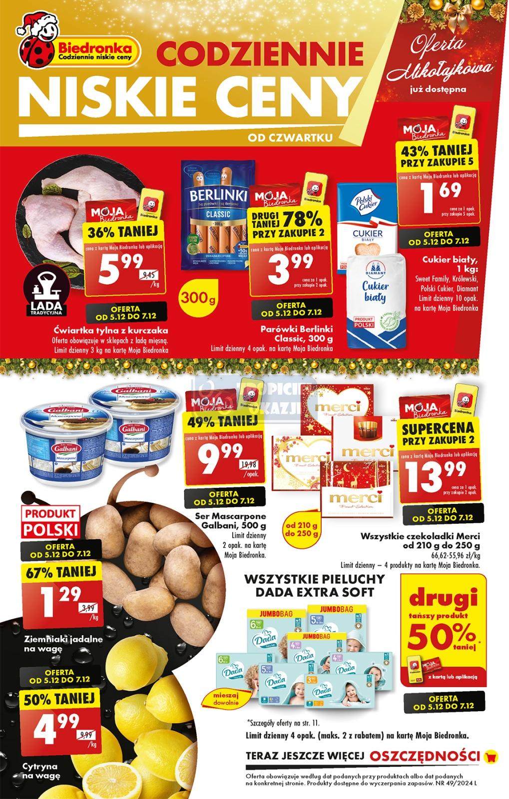 Gazetka promocyjna Biedronka str. 1