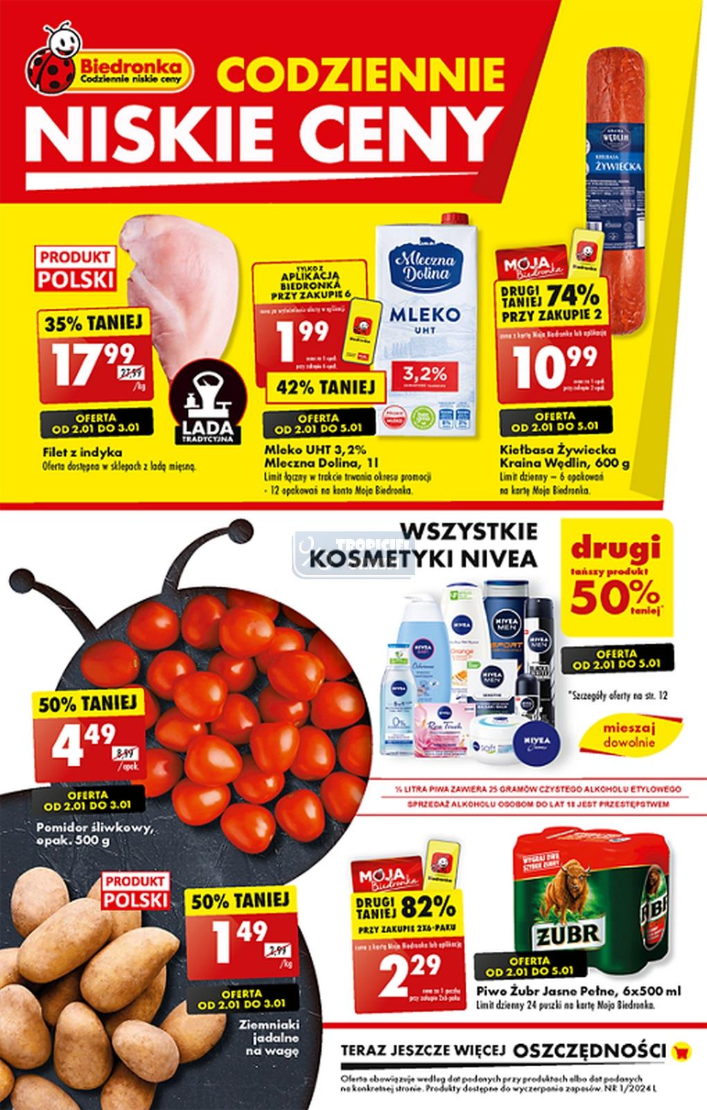 Gazetka promocyjna Biedronka str. 1