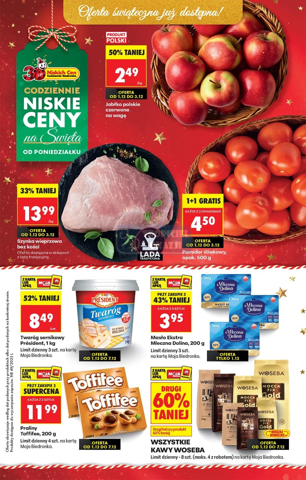 Gazetka promocyjna Biedronka str. 1