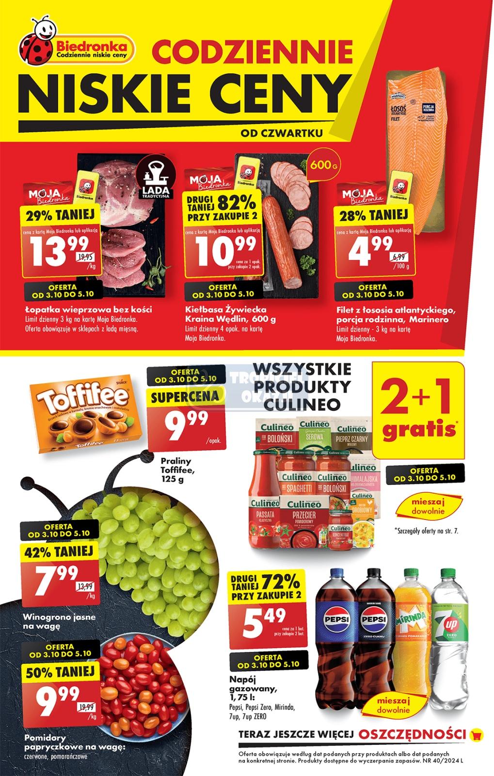 Gazetka promocyjna Biedronka str. 1