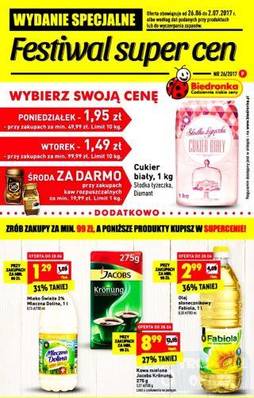 Festiwal super cen od 26.06.2017