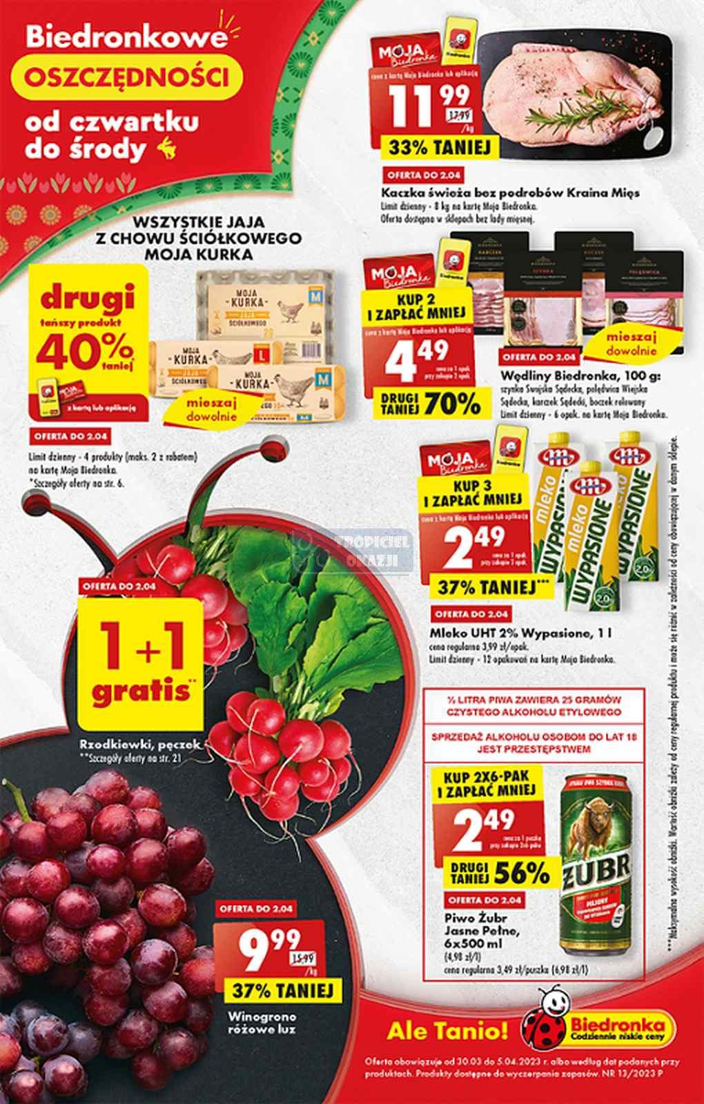 Gazetka promocyjna Biedronka str. 1