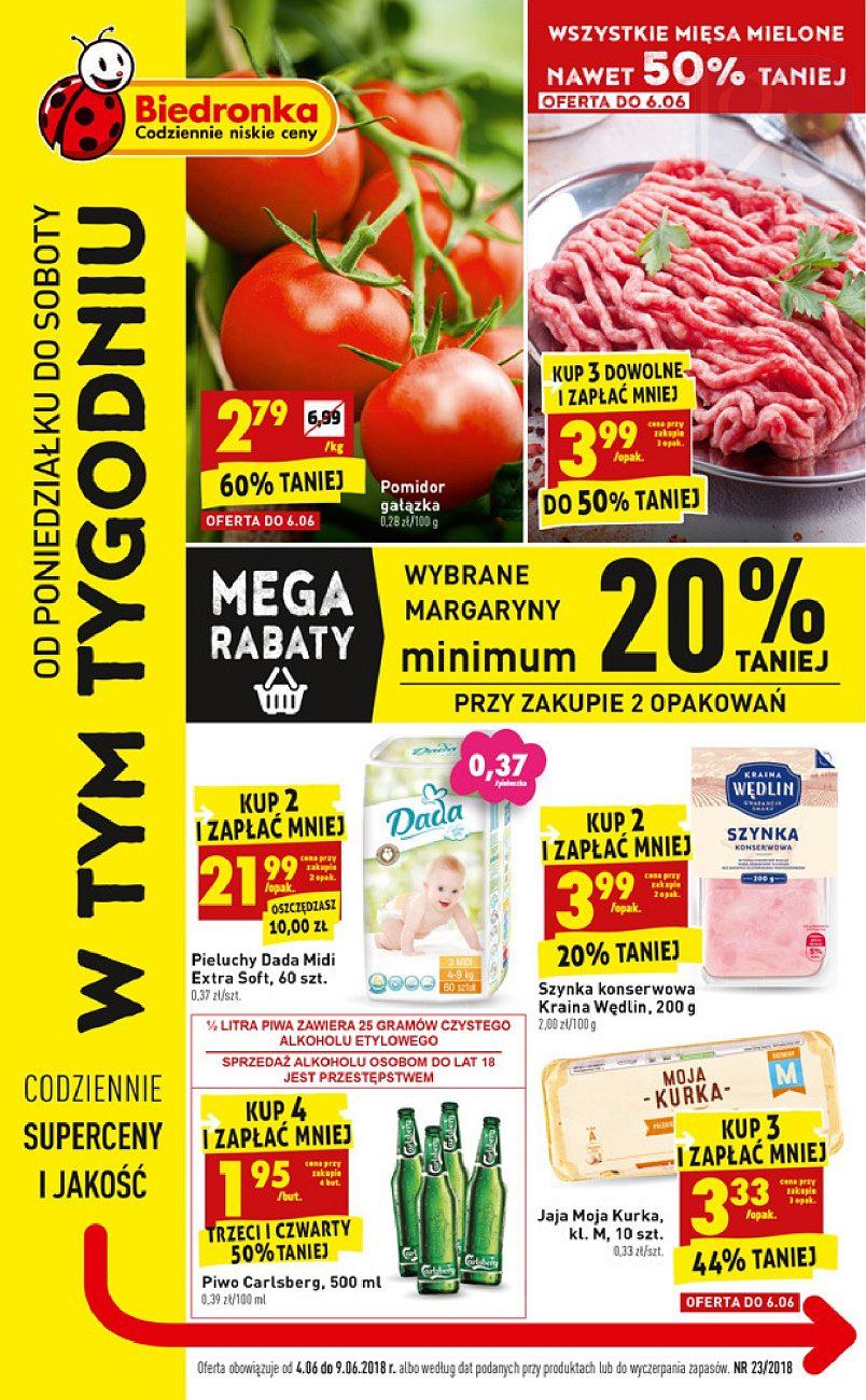 Gazetka promocyjna Biedronka str. 1