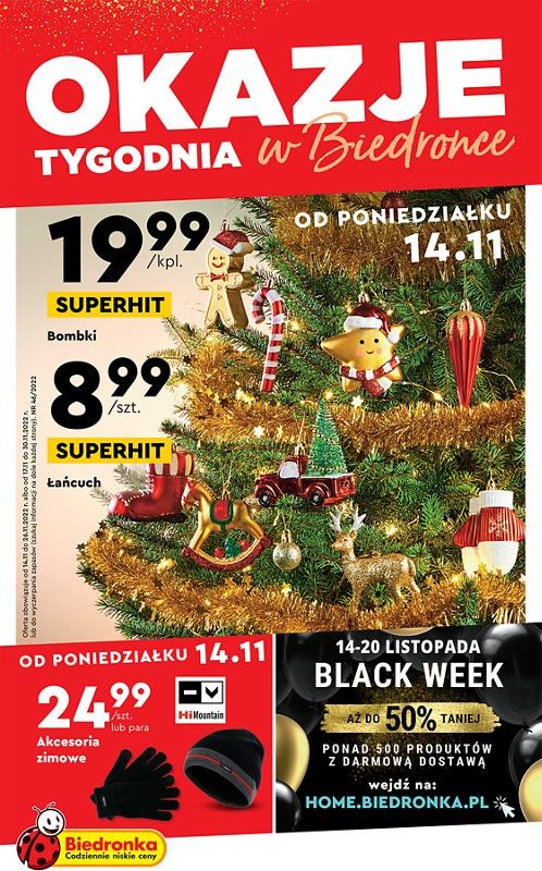 Gazetka promocyjna Biedronka str. 1