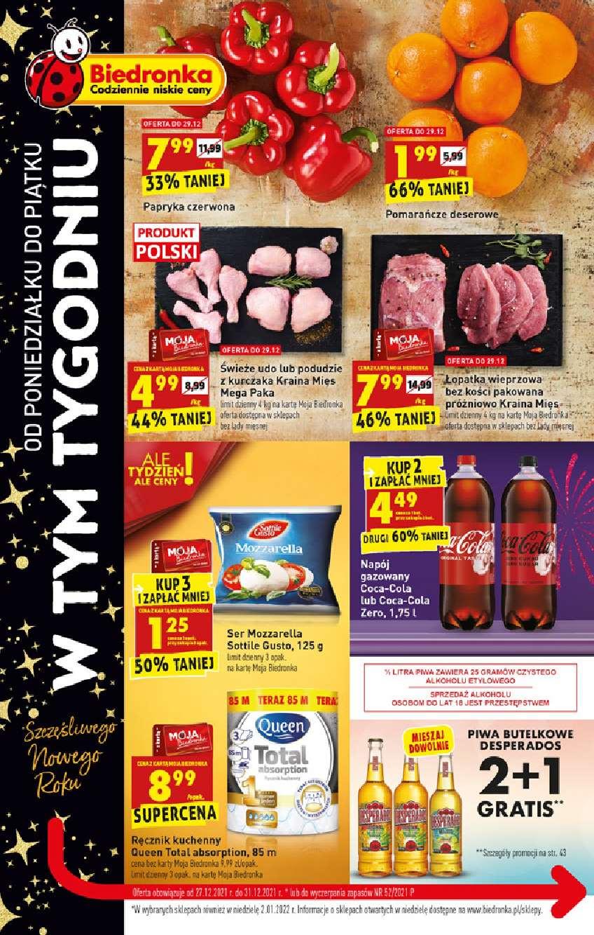Gazetka promocyjna Biedronka str. 1