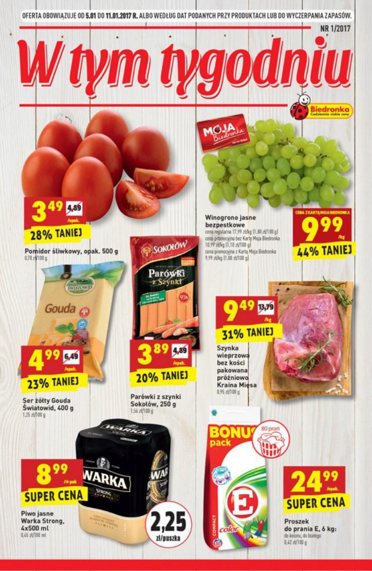 Gazetka promocyjna Biedronka str. 1