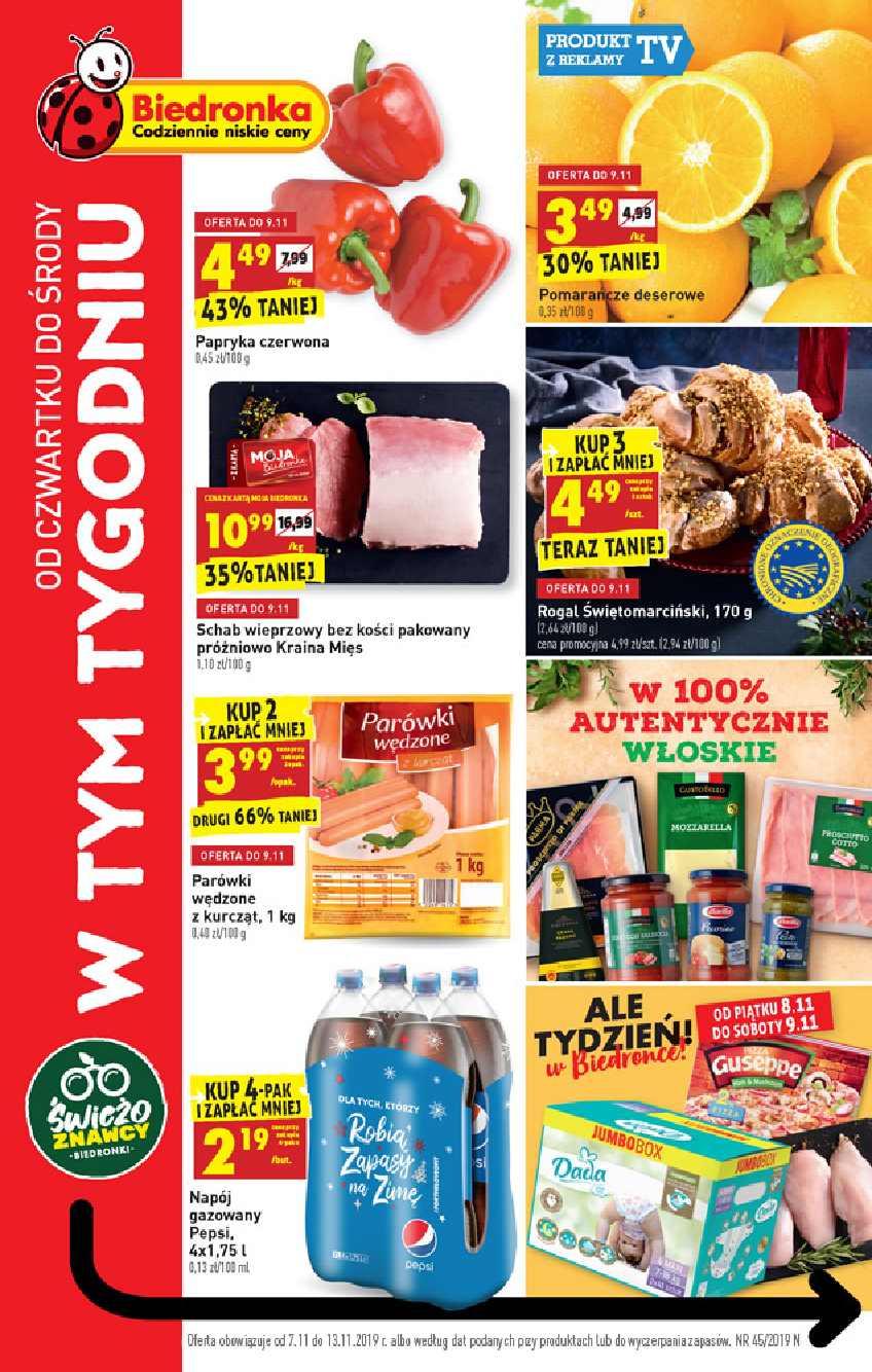 Gazetka promocyjna Biedronka str. 1