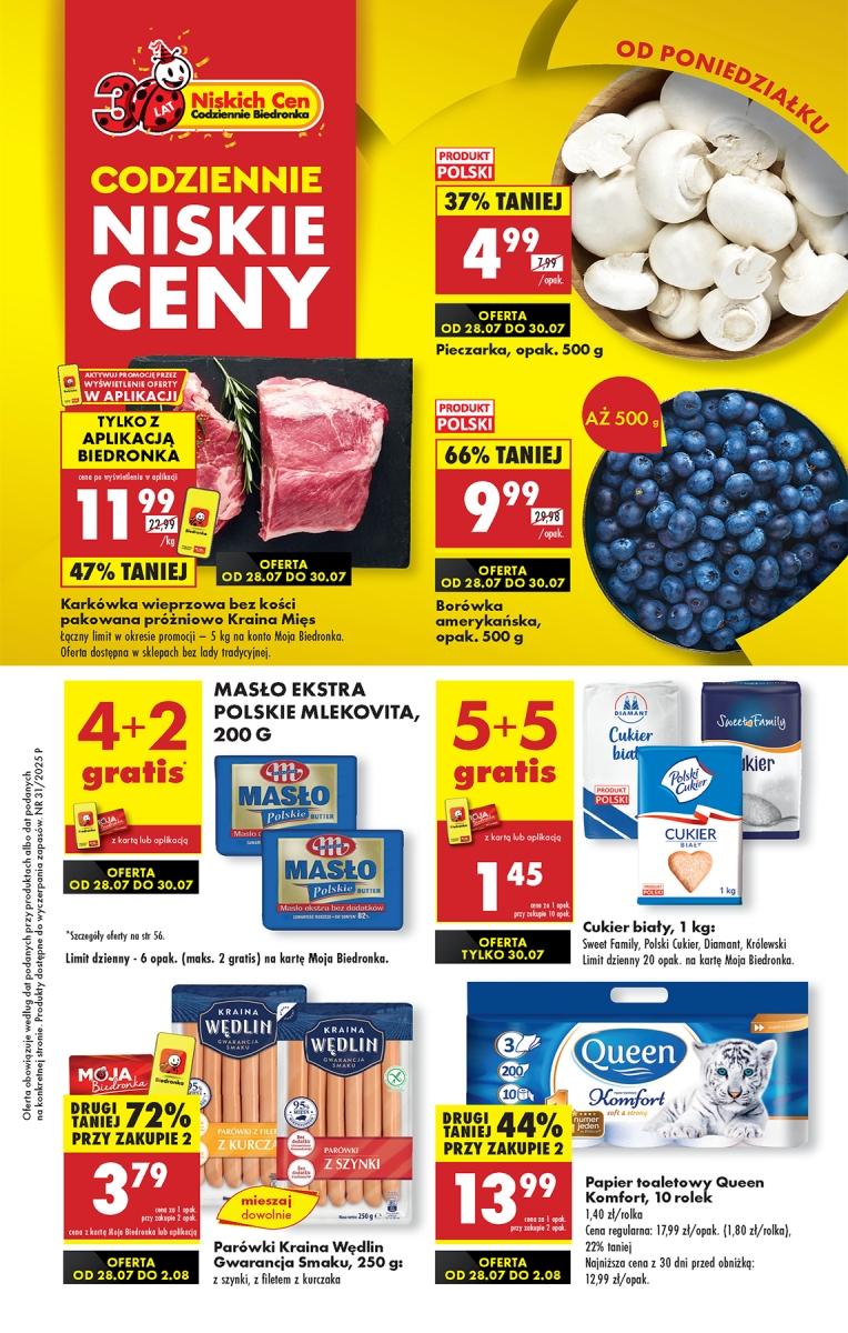 Gazetka promocyjna Biedronka str. 1