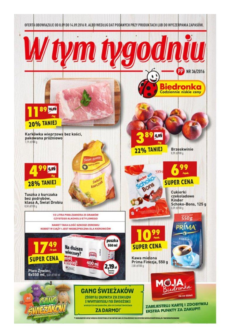 Gazetka promocyjna Biedronka str. 1