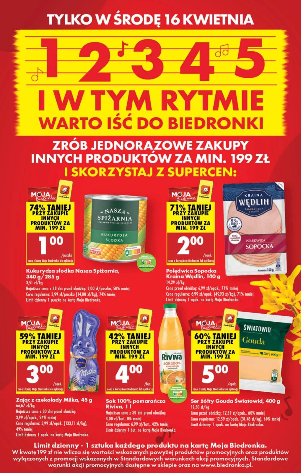 Gazetka promocyjna Biedronka str. 1