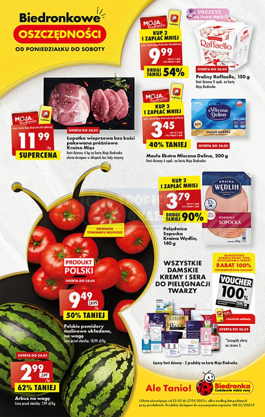 Gazetka promocyjna Biedronka str. 1