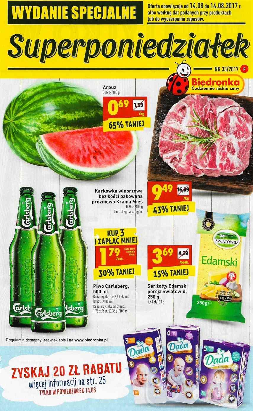 Gazetka promocyjna Biedronka str. 1