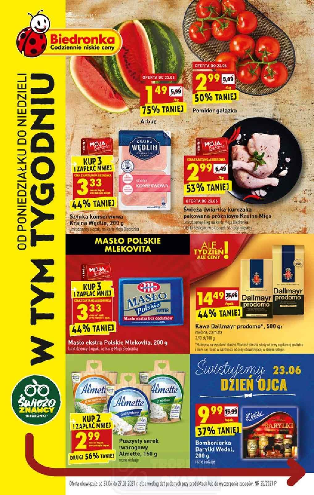 Gazetka promocyjna Biedronka str. 1