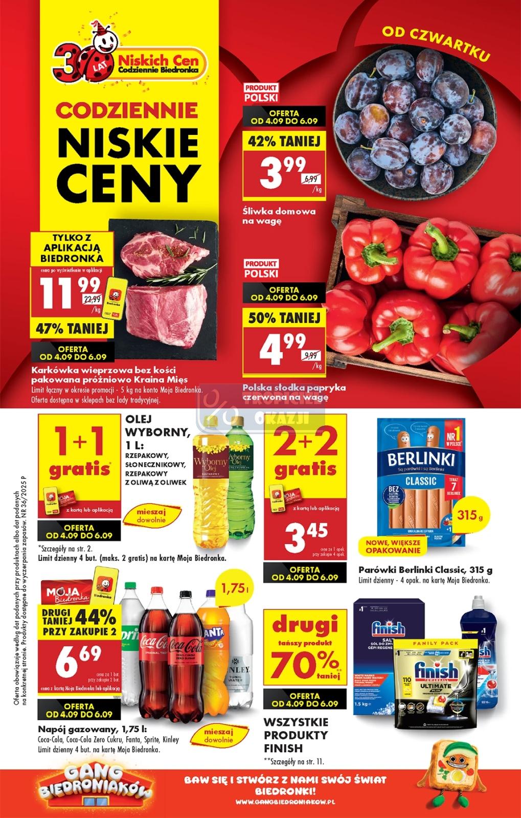 Gazetka promocyjna Biedronka str. 1