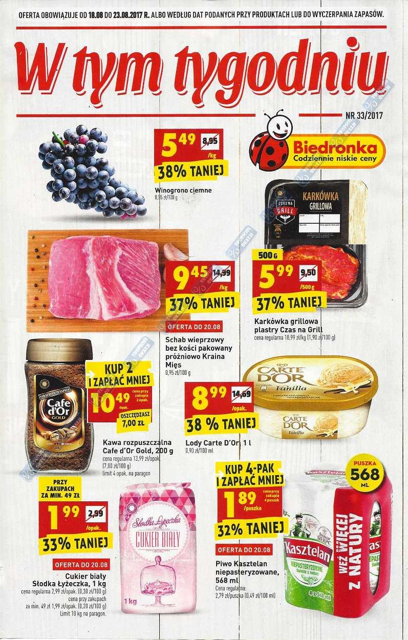 Gazetka promocyjna Biedronka str. 1