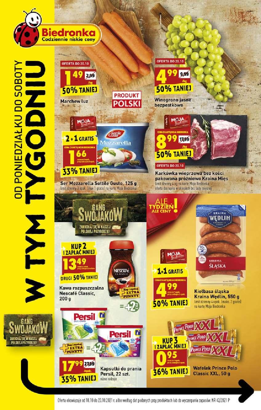 Gazetka promocyjna Biedronka str. 1