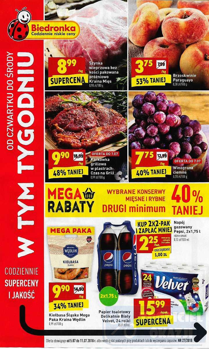 Gazetka promocyjna Biedronka str. 1