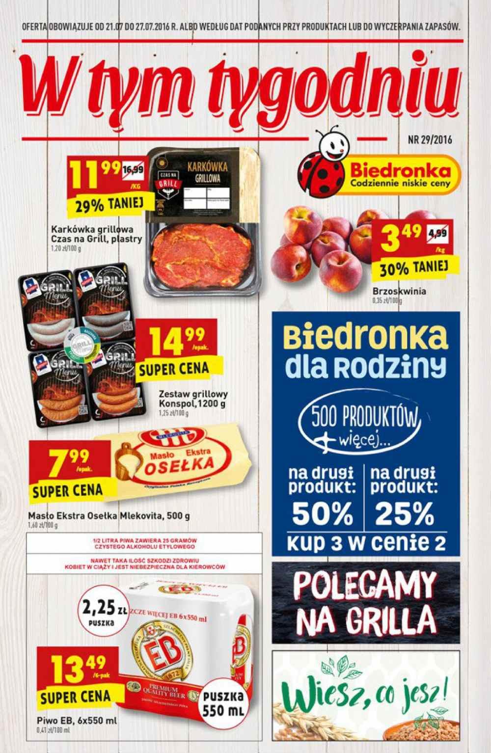 Gazetka promocyjna Biedronka str. 1