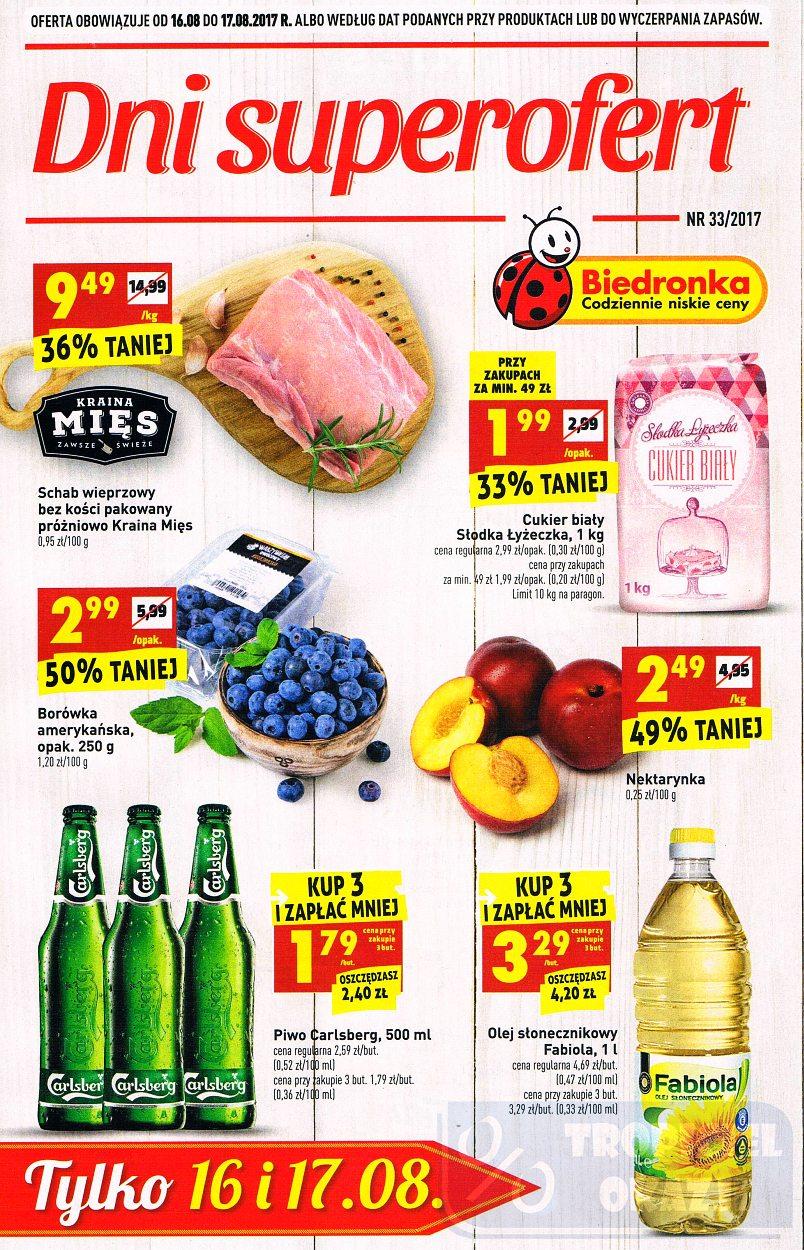 Gazetka promocyjna Biedronka str. 1