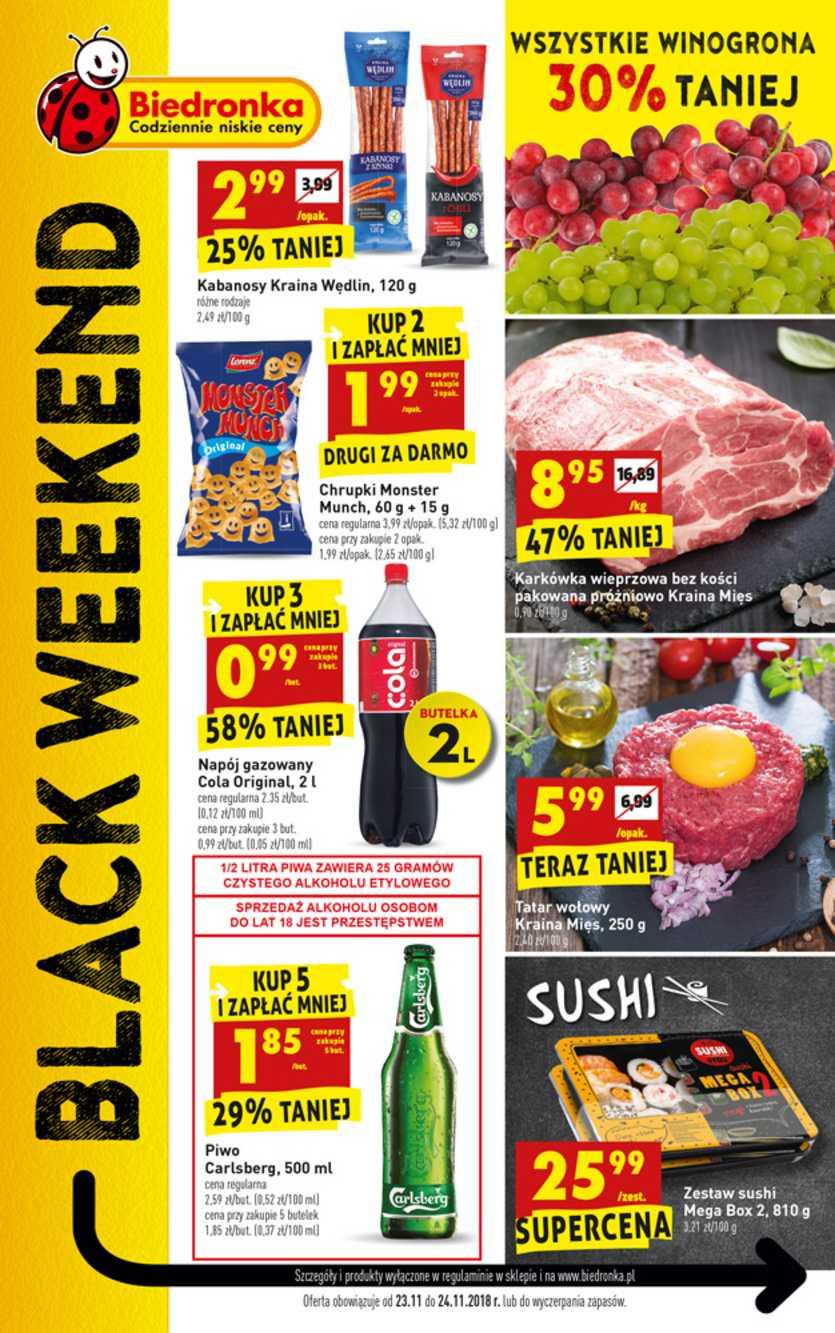 Gazetka promocyjna Biedronka str. 1