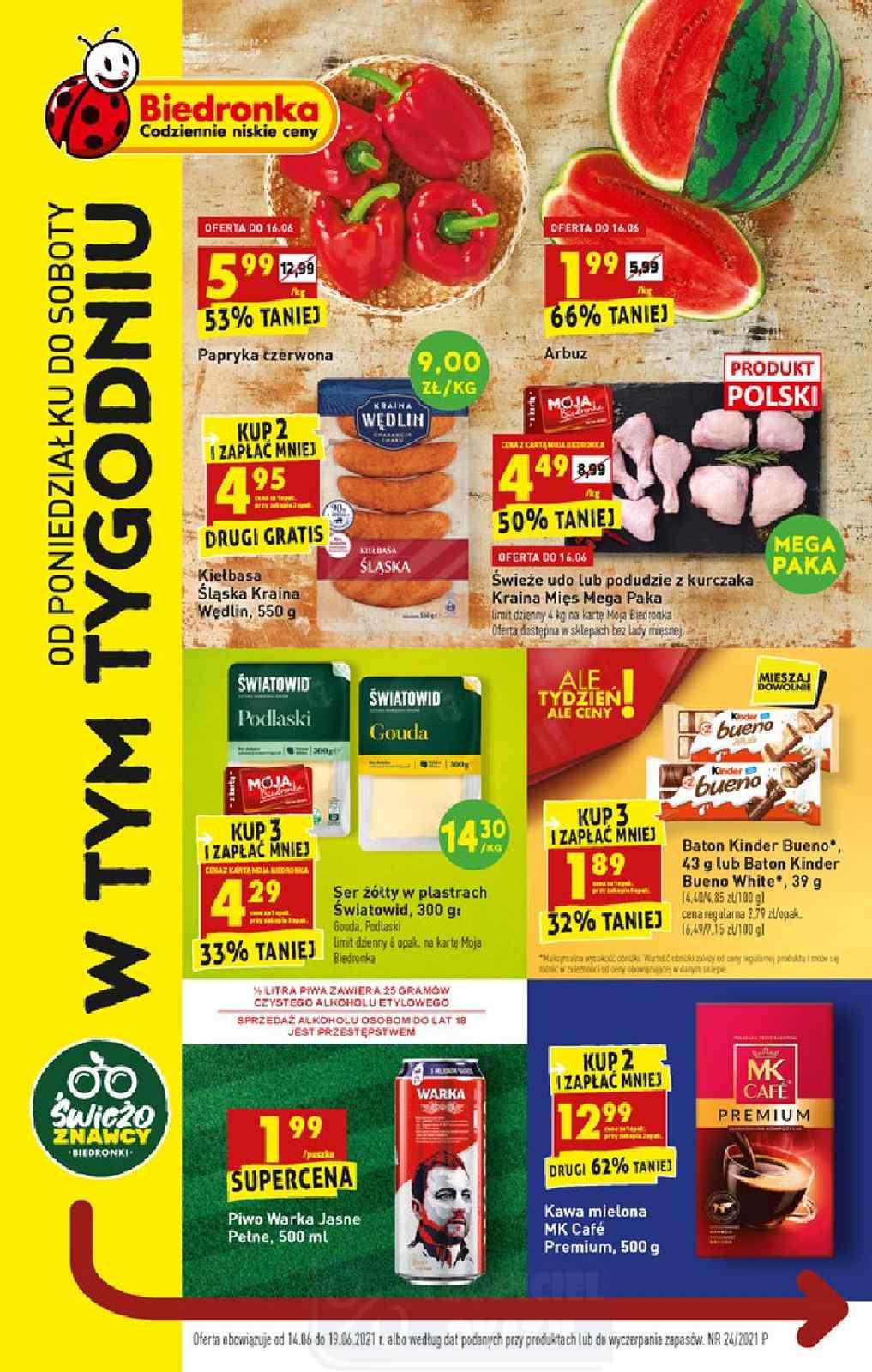 Gazetka promocyjna Biedronka str. 1