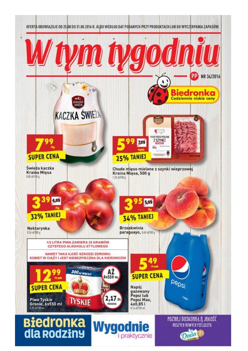 Gazetka promocyjna Biedronka str. 1