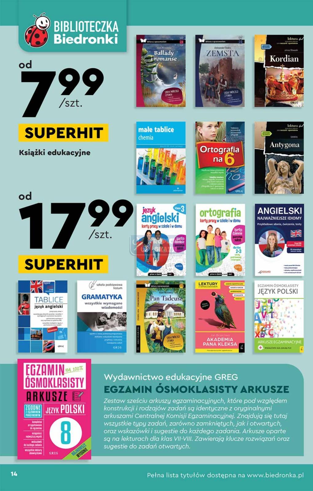 Gazetka promocyjna Biedronka str. 14