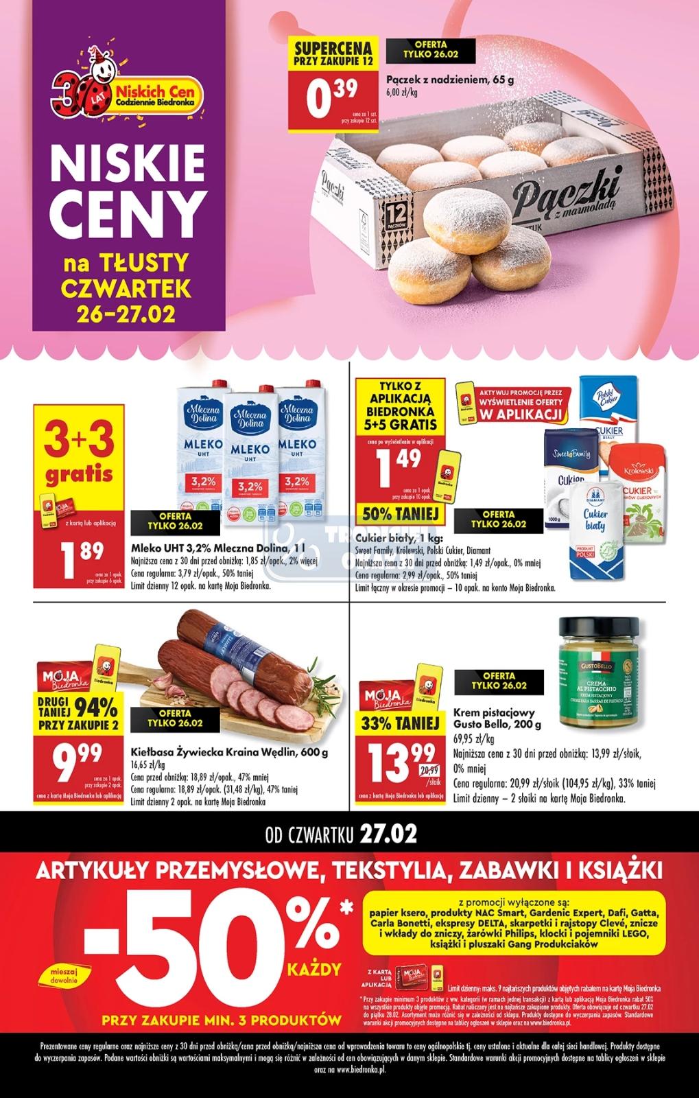 Gazetka promocyjna Biedronka str. 1