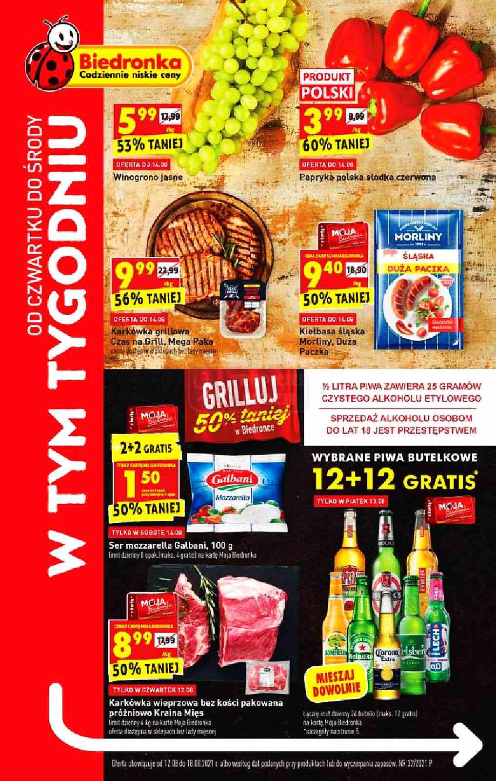 Gazetka promocyjna Biedronka str. 1