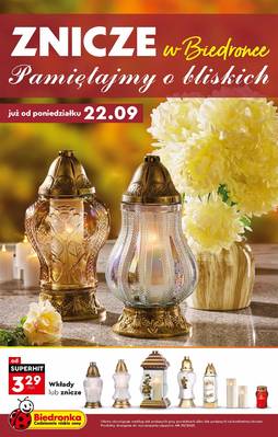Biedronka znicze