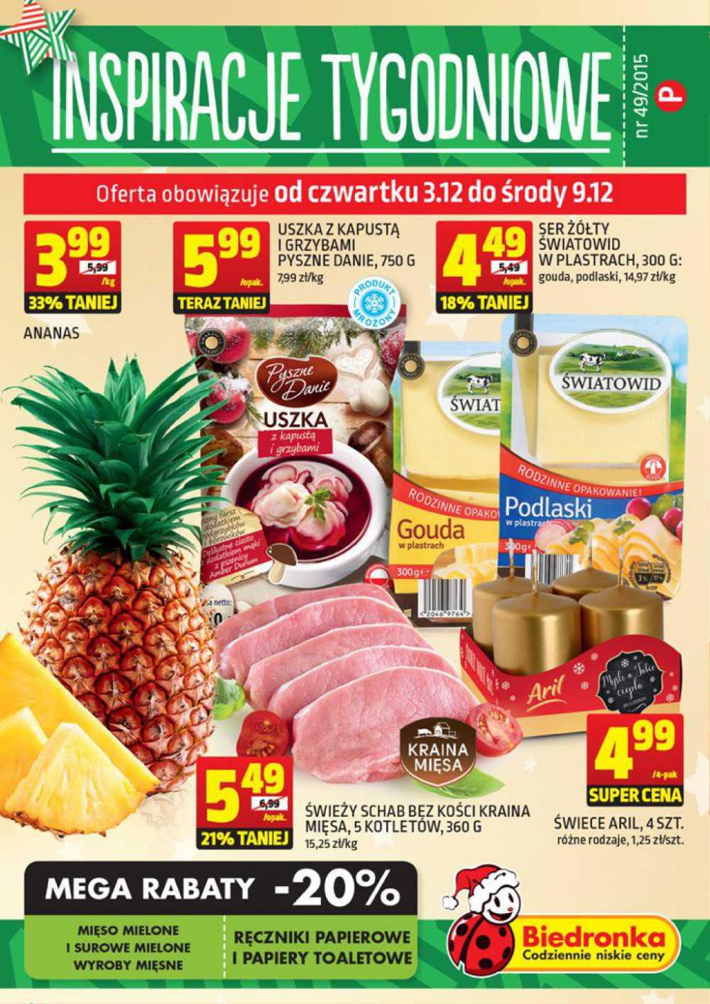 Gazetka promocyjna Biedronka str. 1