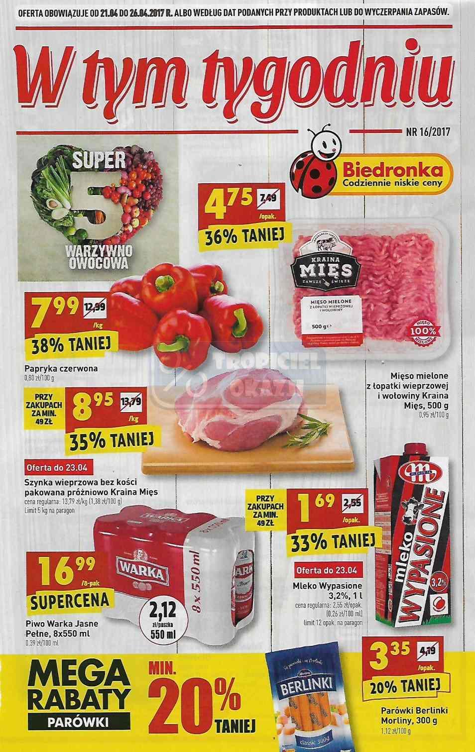 Gazetka promocyjna Biedronka str. 1