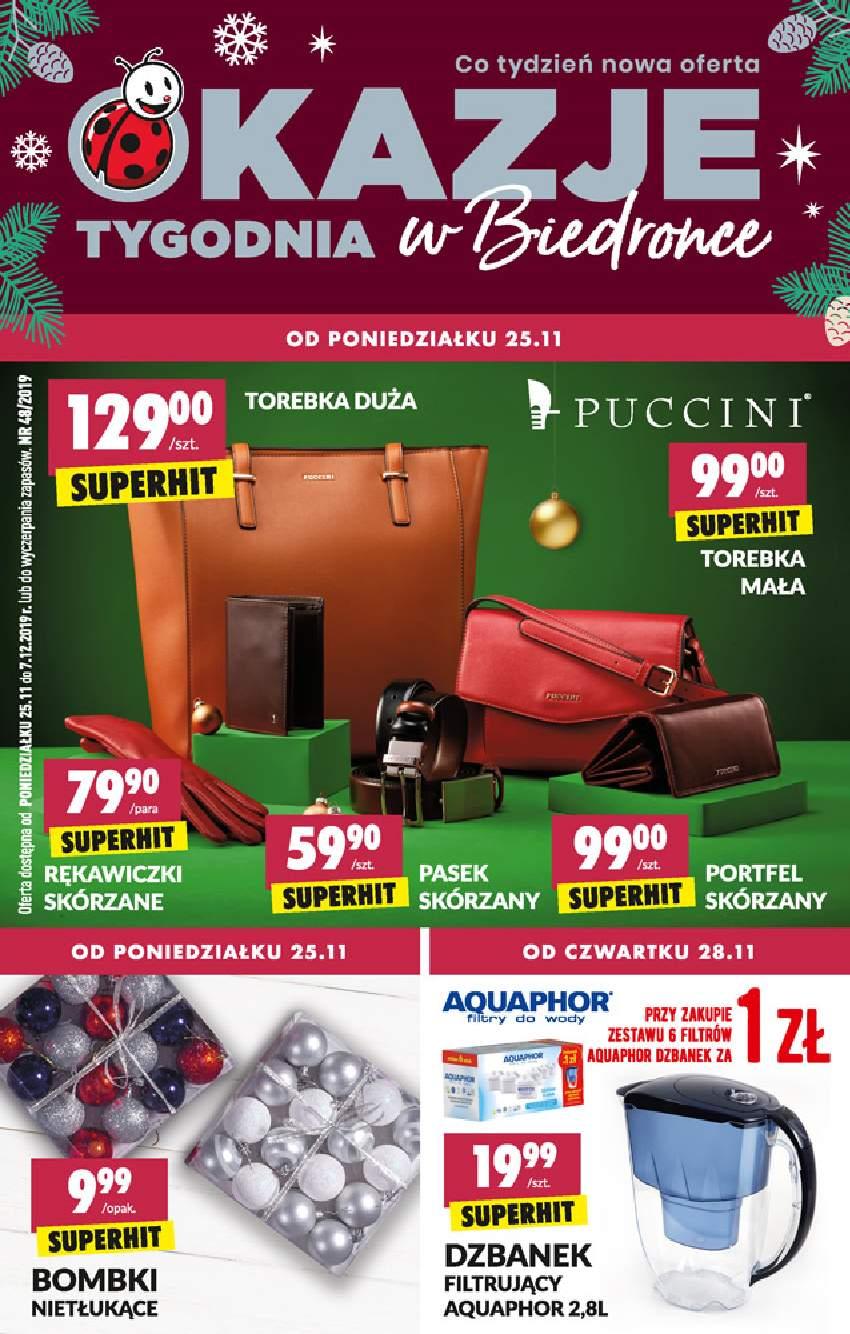 Gazetka promocyjna Biedronka str. 1