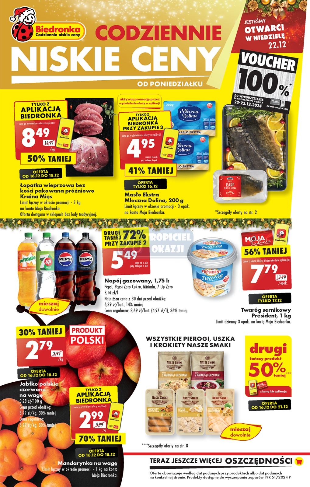 Gazetka promocyjna Biedronka str. 1