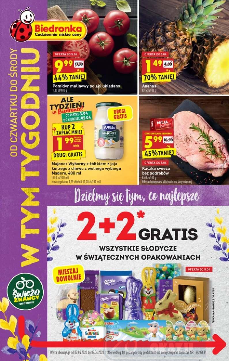Gazetka promocyjna Biedronka str. 1